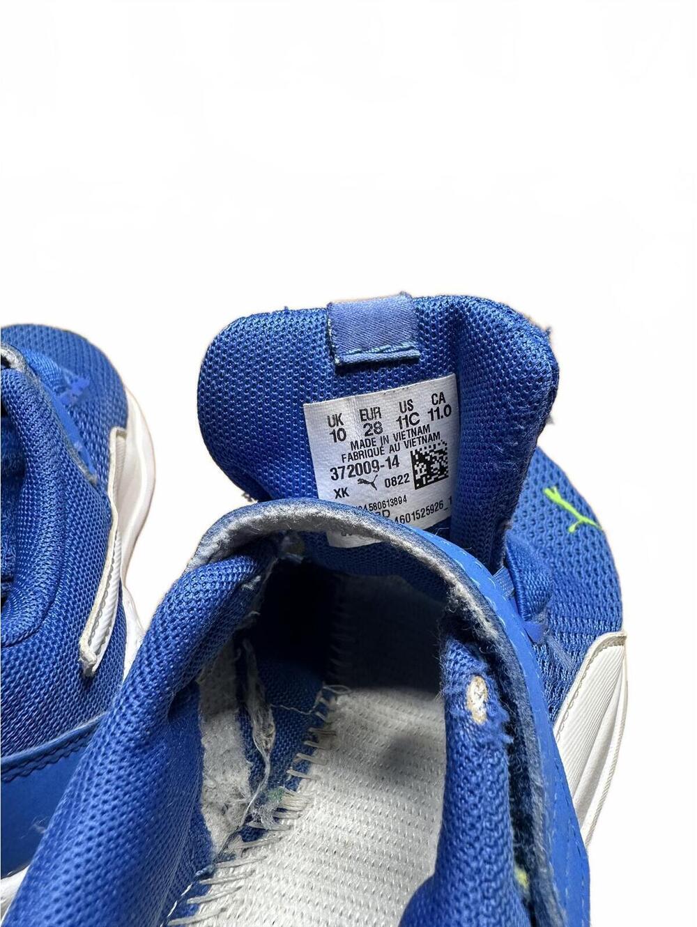 PUMA Blue Mesh Hook-and-Loop Athletic Sneakers - Picture 9 of 9